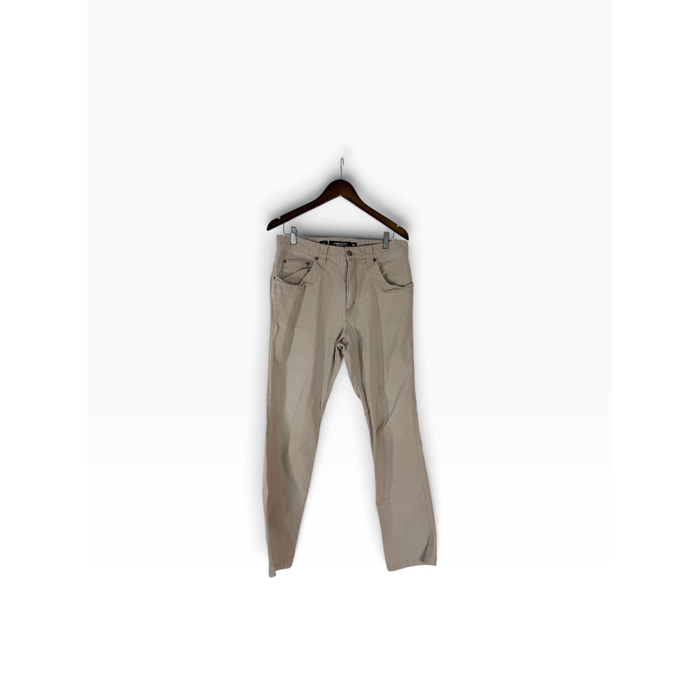 Mountain Khakis Camber 107 Classic Fit Tan Canvas Pants Mens 34x34 34x32 Actual